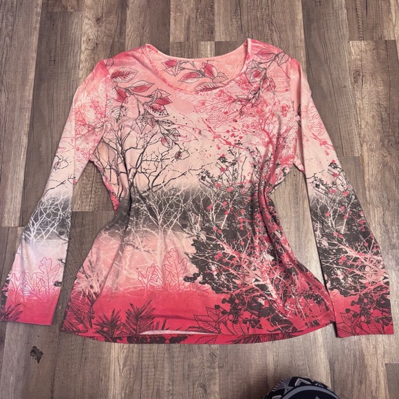 Northern Reflections Tops - Vintage Y2K Northern Reflection Pink Long Sleeve Top